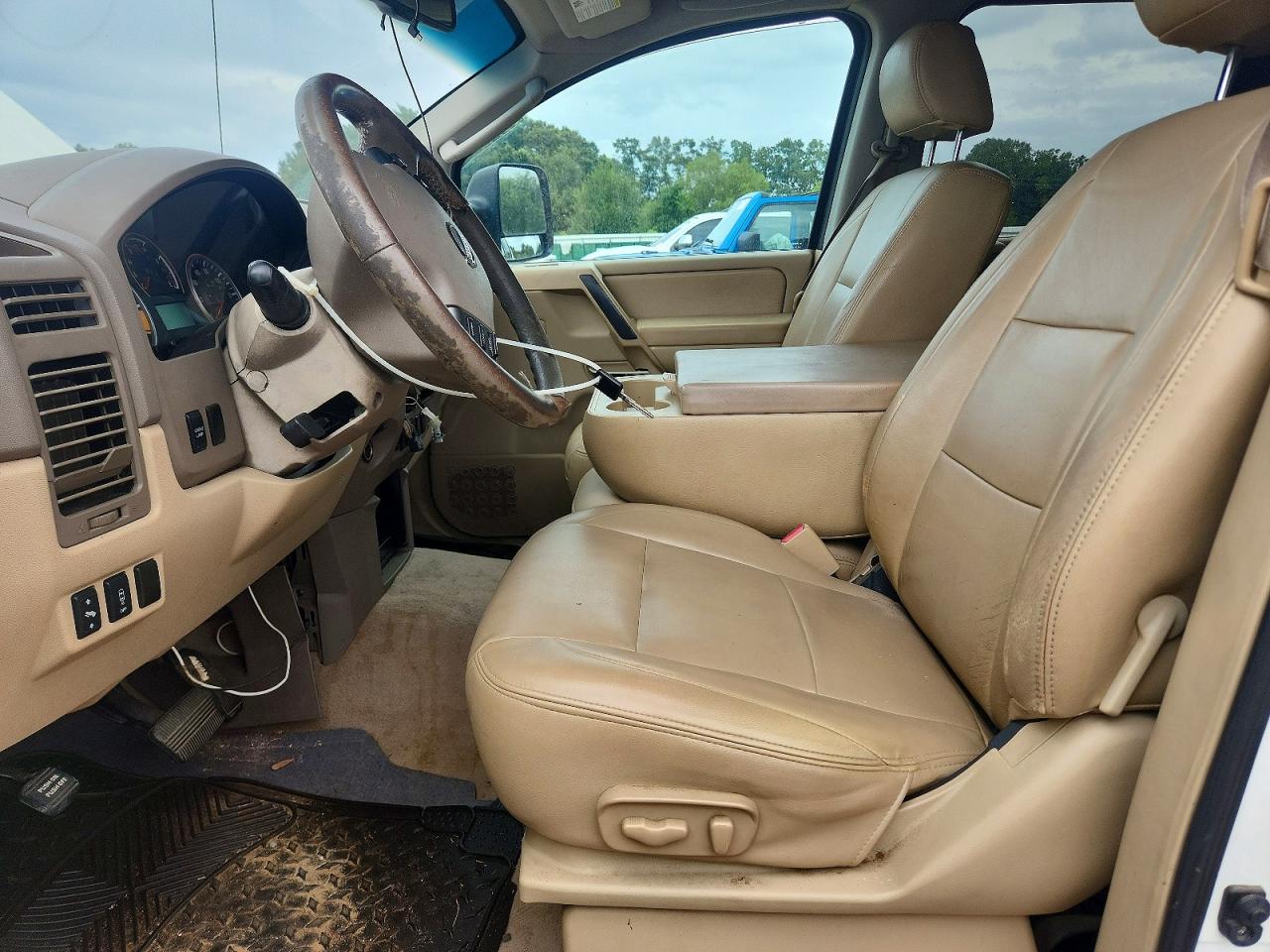 2009 Nissan Titan Xe Ffv White vin: 1N6BA07D69N316529