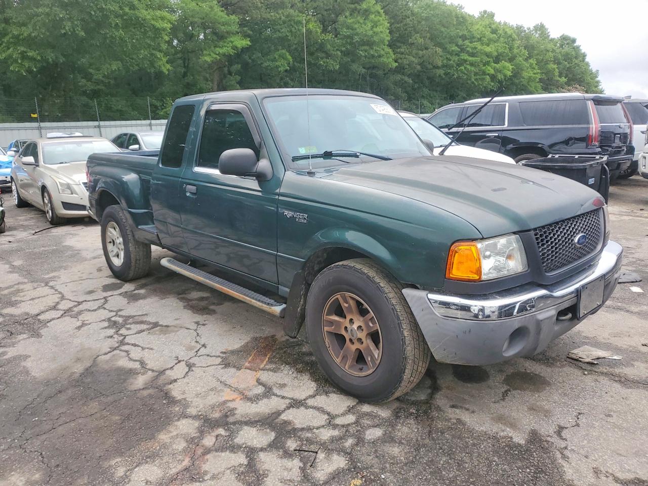 2003 Ford Ranger Super Cab Green vin: 1FTZR45E73PB19099
