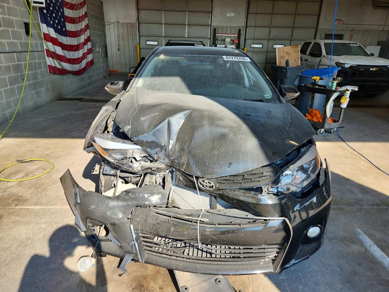 2015 Toyota Corolla L Black vin: 2T1BURHE3FC387983