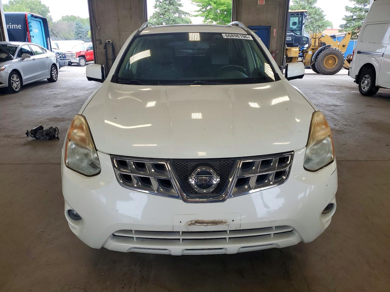 2013 Nissan Rogue S White vin: JN8AS5MV9DW137835