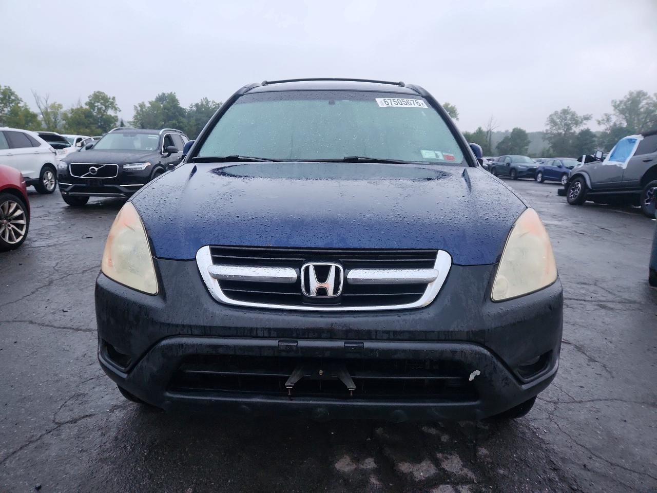 2003 Honda Cr-v Ex Синий vin: SHSRD78883U159507