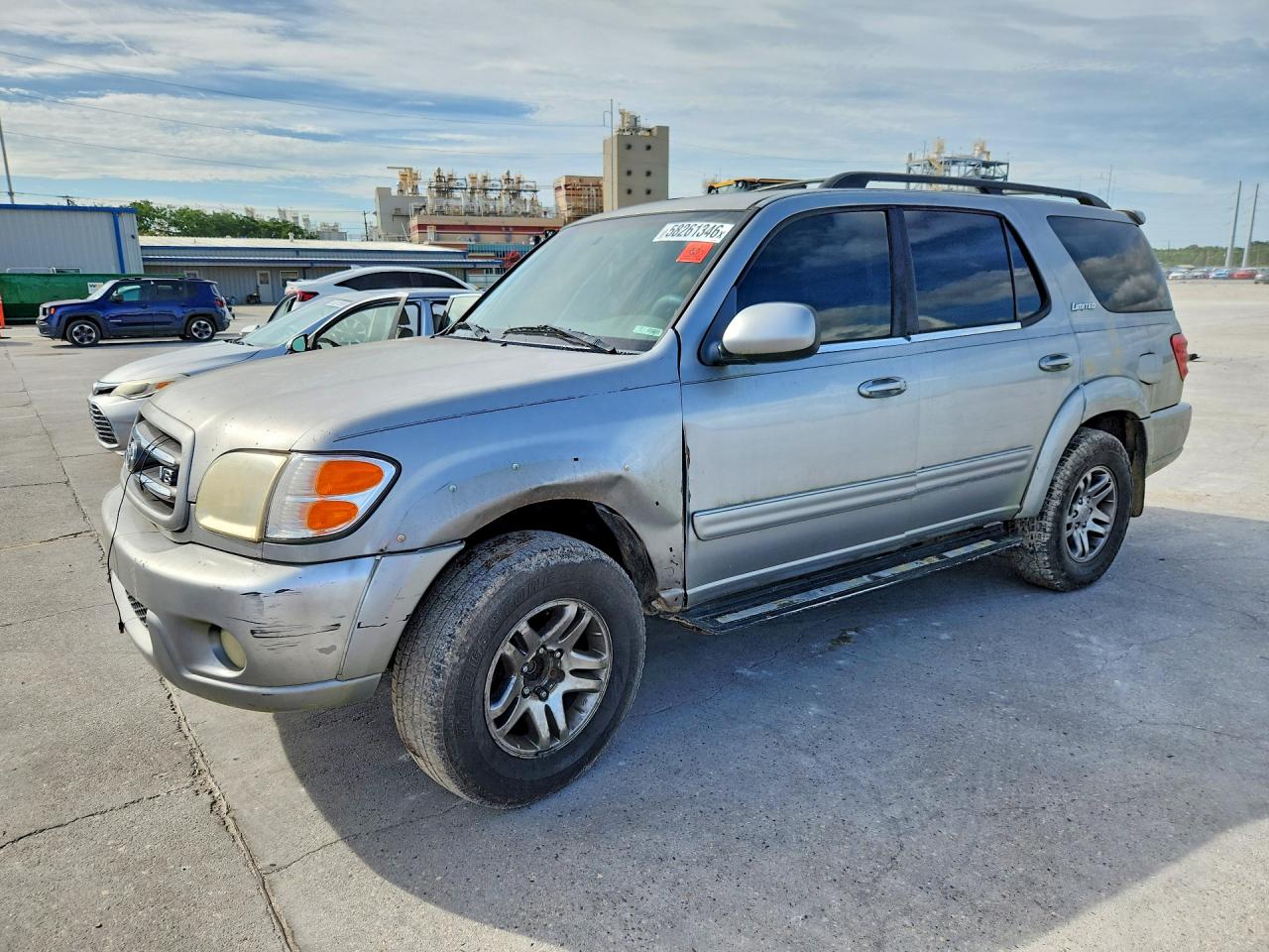 2004 Toyota Sequoia Limited Silver vin: 5TDZT38A74S222695