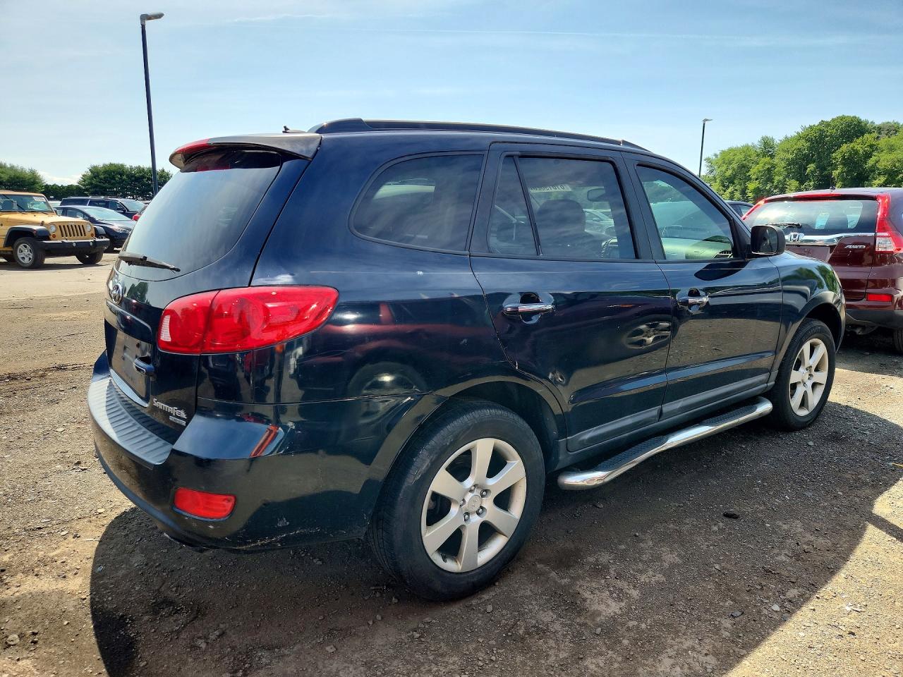 2008 Hyundai Santa Fe Se Black vin: 5NMSH13EX8H203522