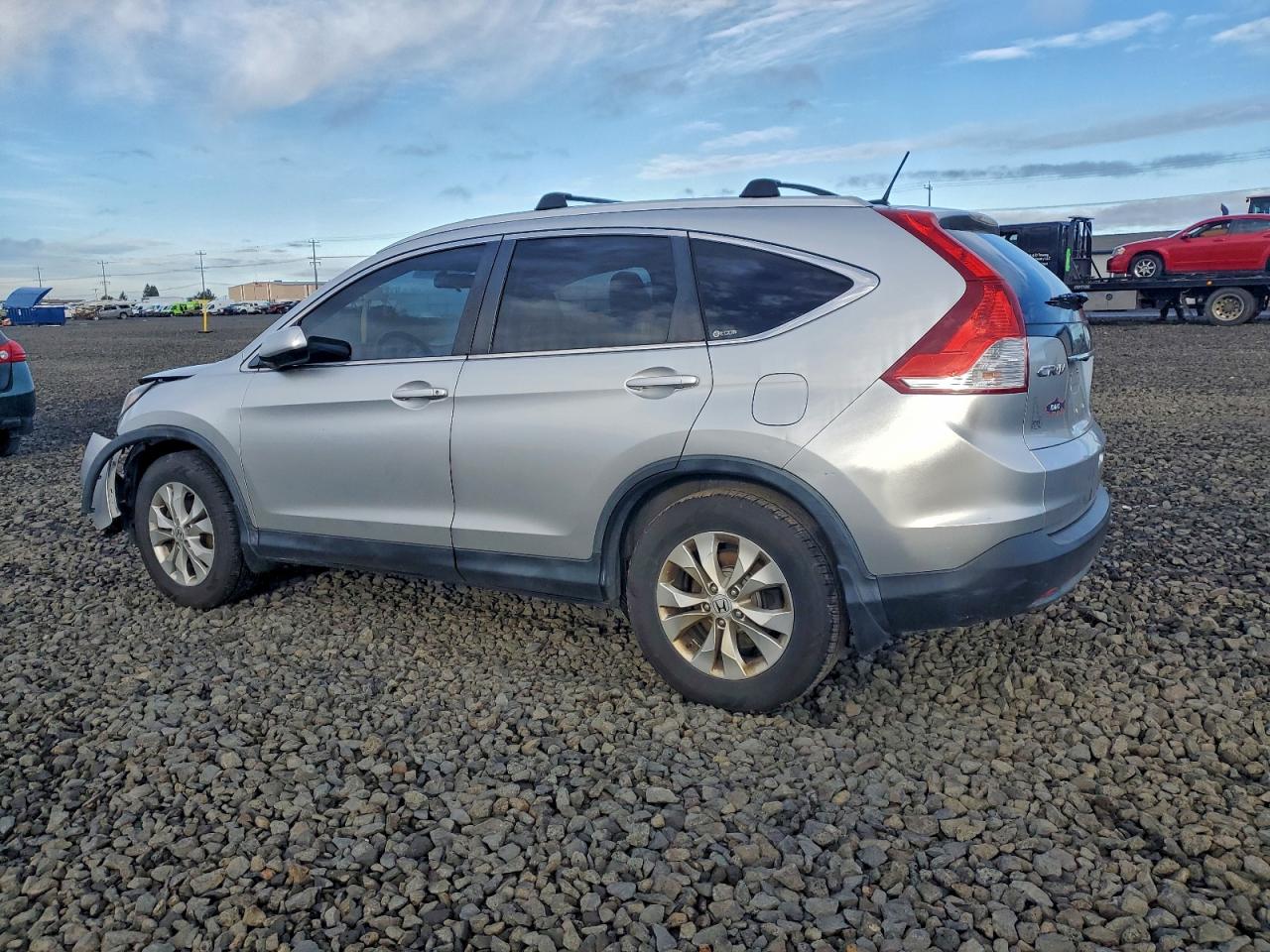 2012 Honda Cr-v Exl Silver vin: JHLRM4H74CC007673