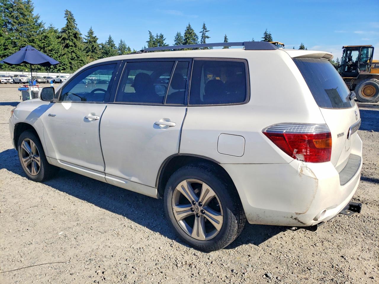 2010 Toyota Highlander Sport White vin: 5TDEK3EH5AS002485