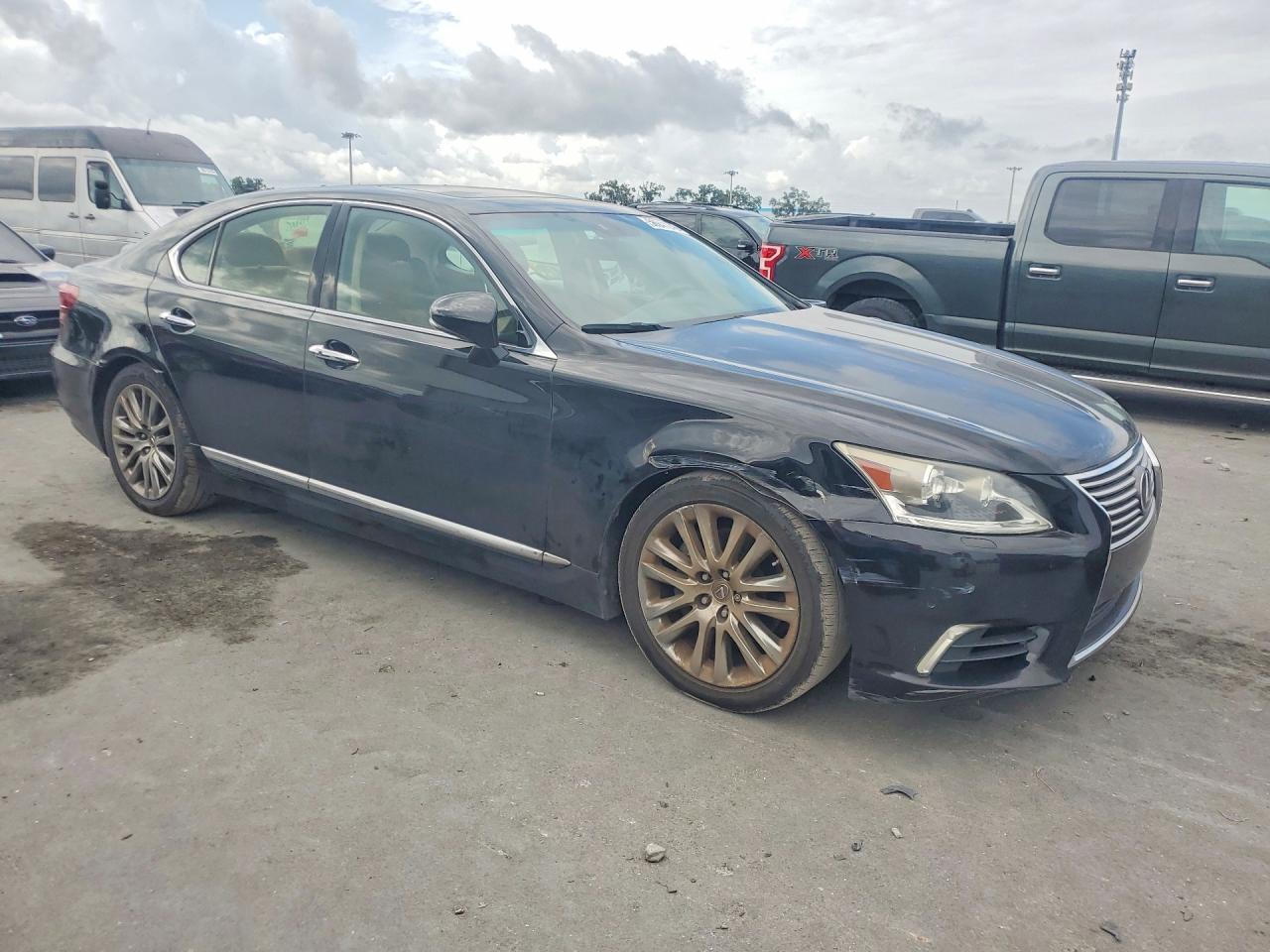 2013 Lexus Ls 460 Black vin: JTHBL5EF9D5115052