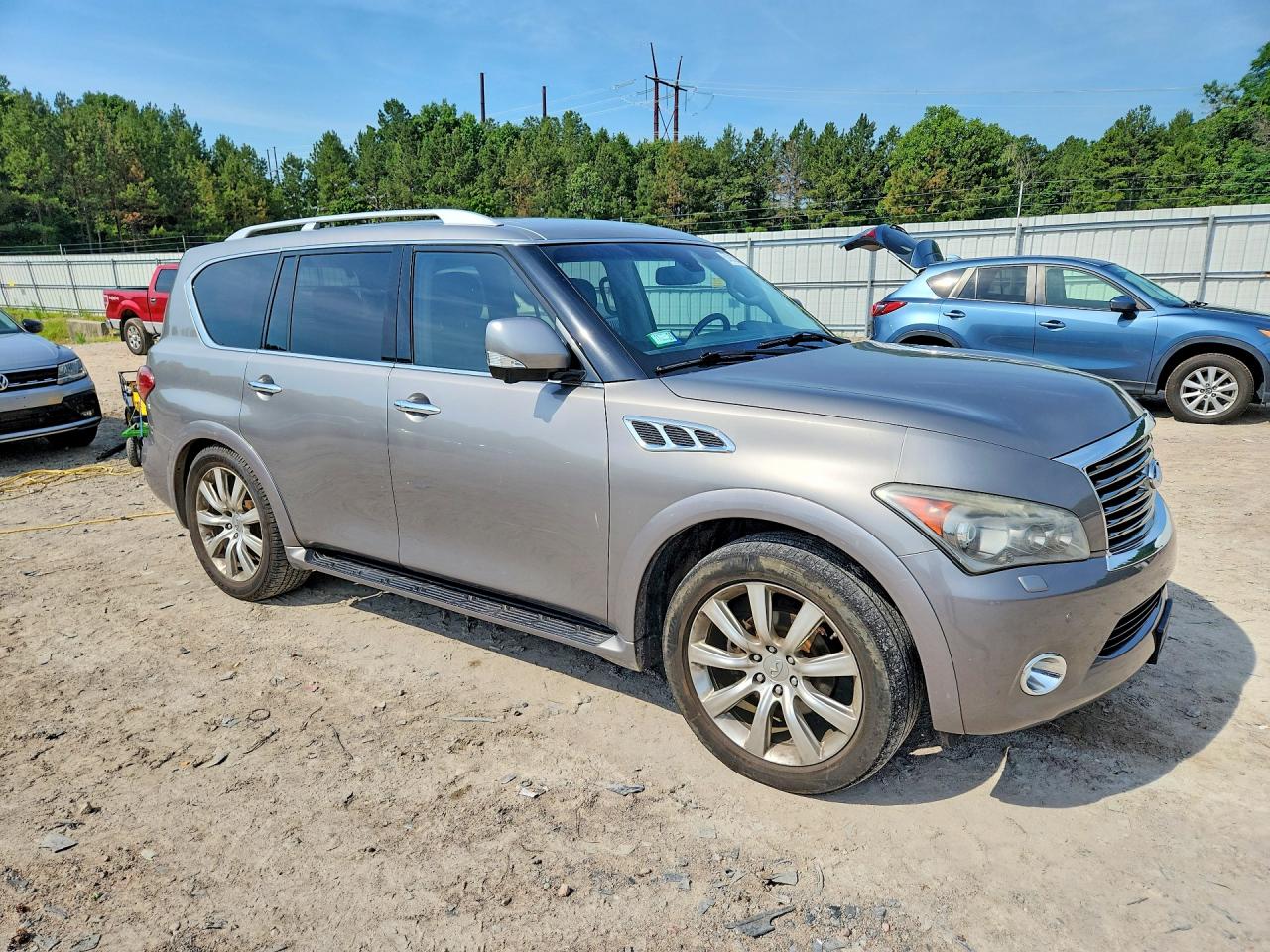 2013 Infiniti Qx56 Base Burgundy vin: JN8AZ2NE9D9041369