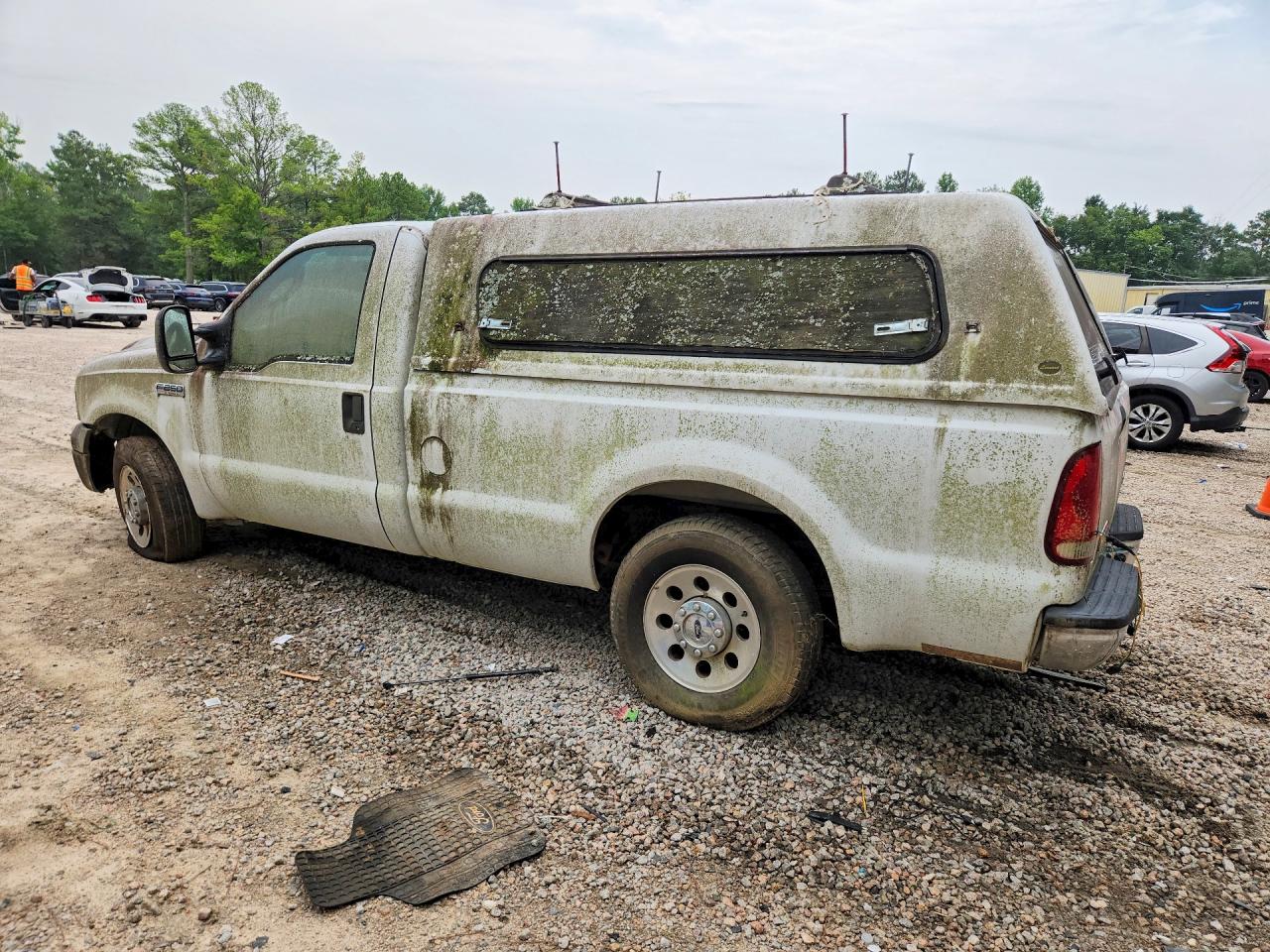 2005 Ford F250 Super Duty White vin: 1FTNF20585ED31513