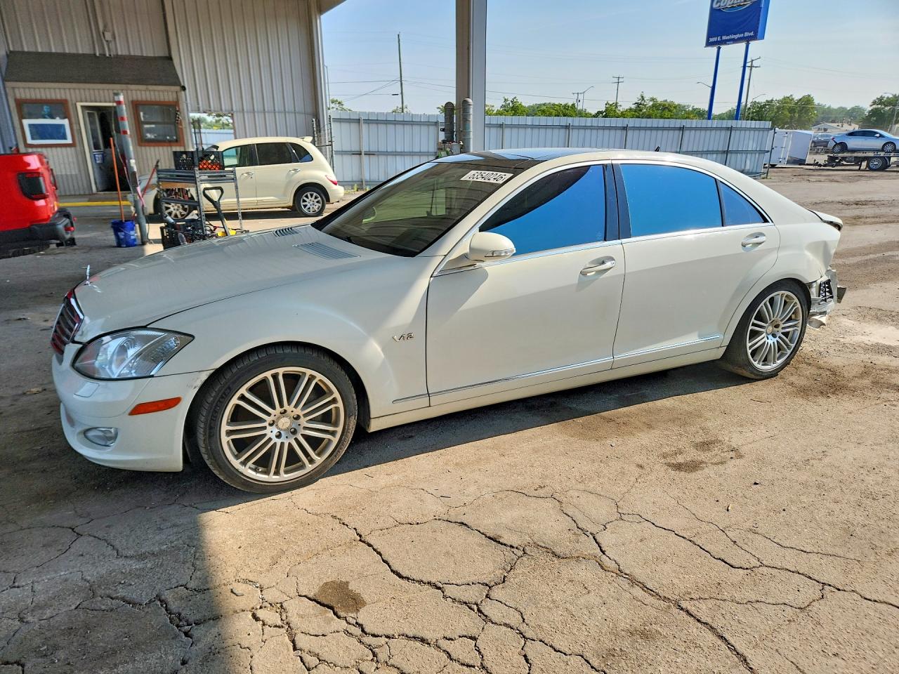 2008 Mercedes-benz S 600 White vin: WDDNG76X38A162246