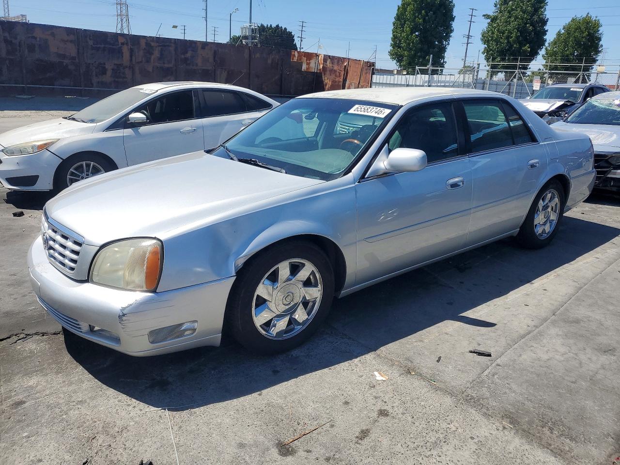 2002 Cadillac Deville Dts Silver vin: 1G6KF57972U103407