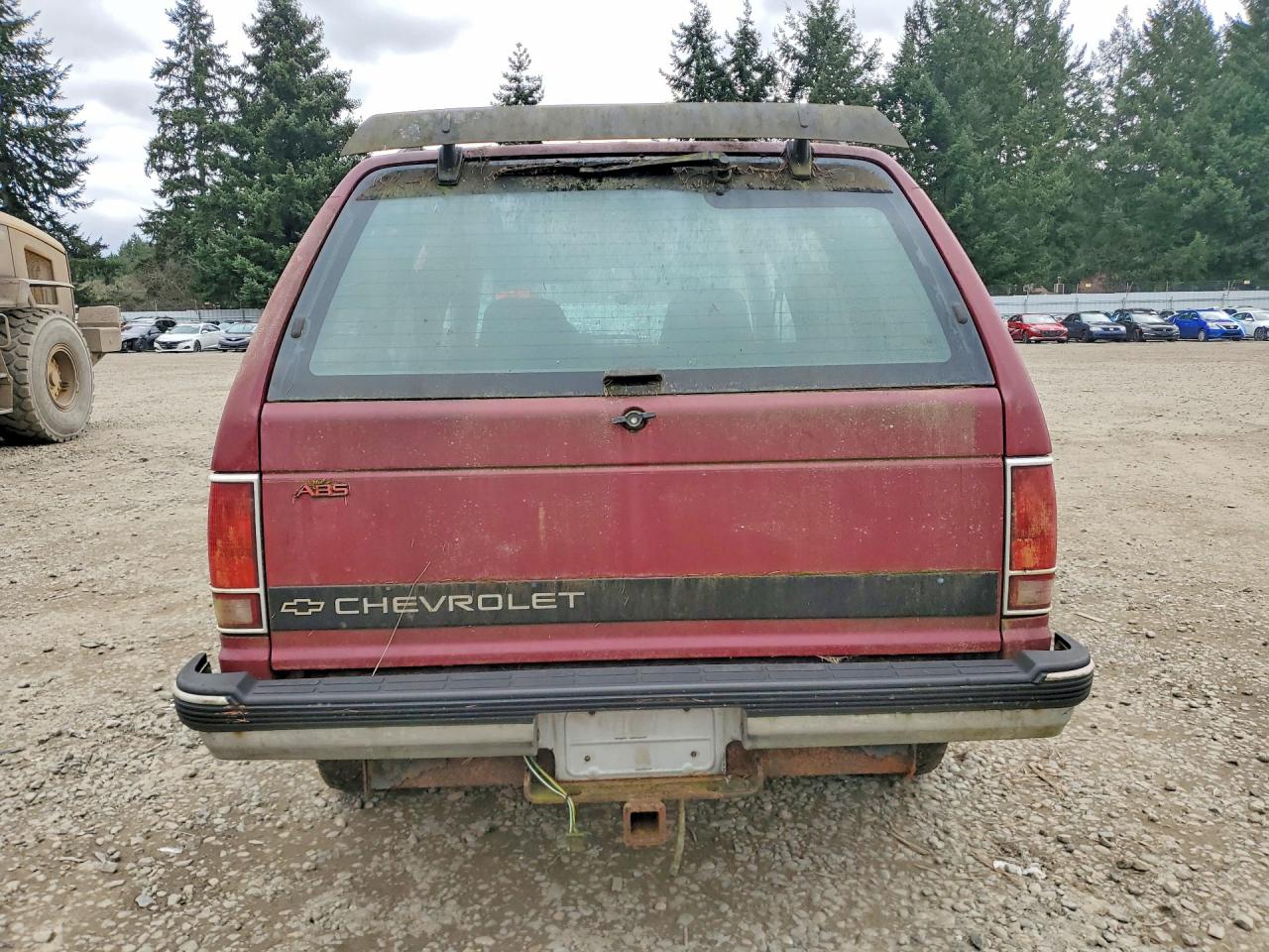 1992 Chevrolet Blazer S10 Burgundy vin: 1GNDT13Z5N2158880