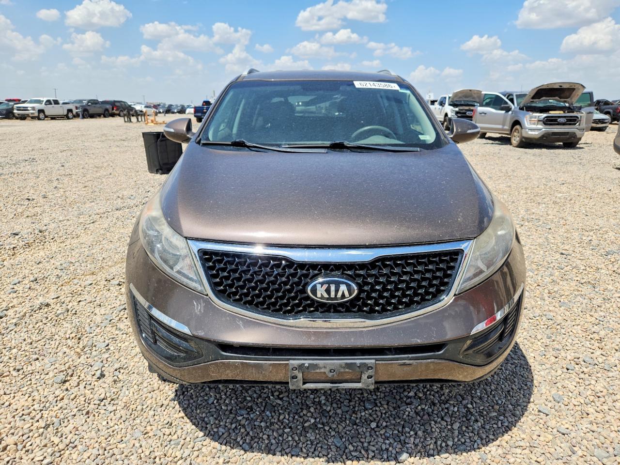 2015 Kia Sportage Lx Brown vin: KNDPB3ACXF7719713