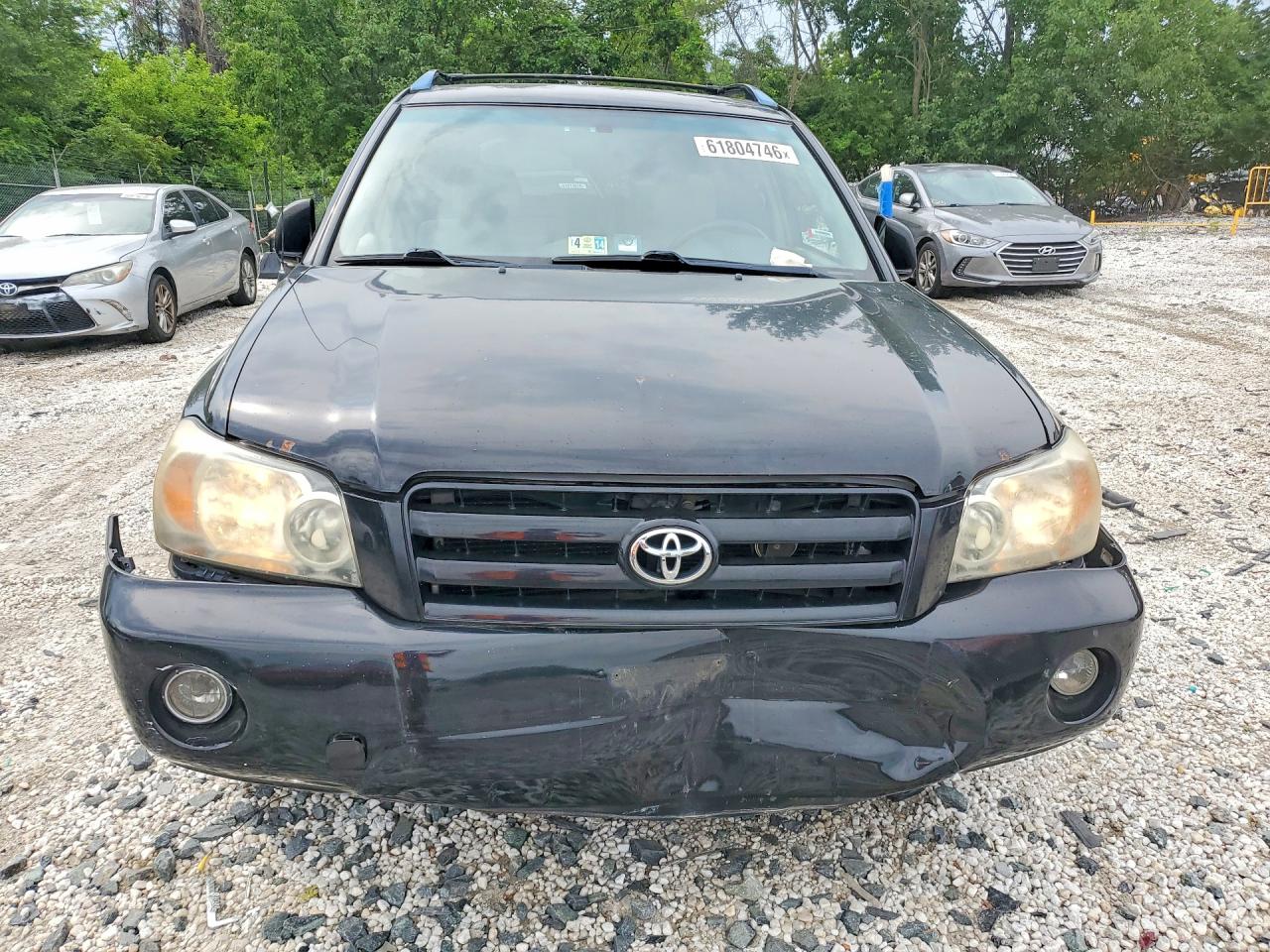 2005 Toyota Highlander Base Black vin: JTEDP21A750082019