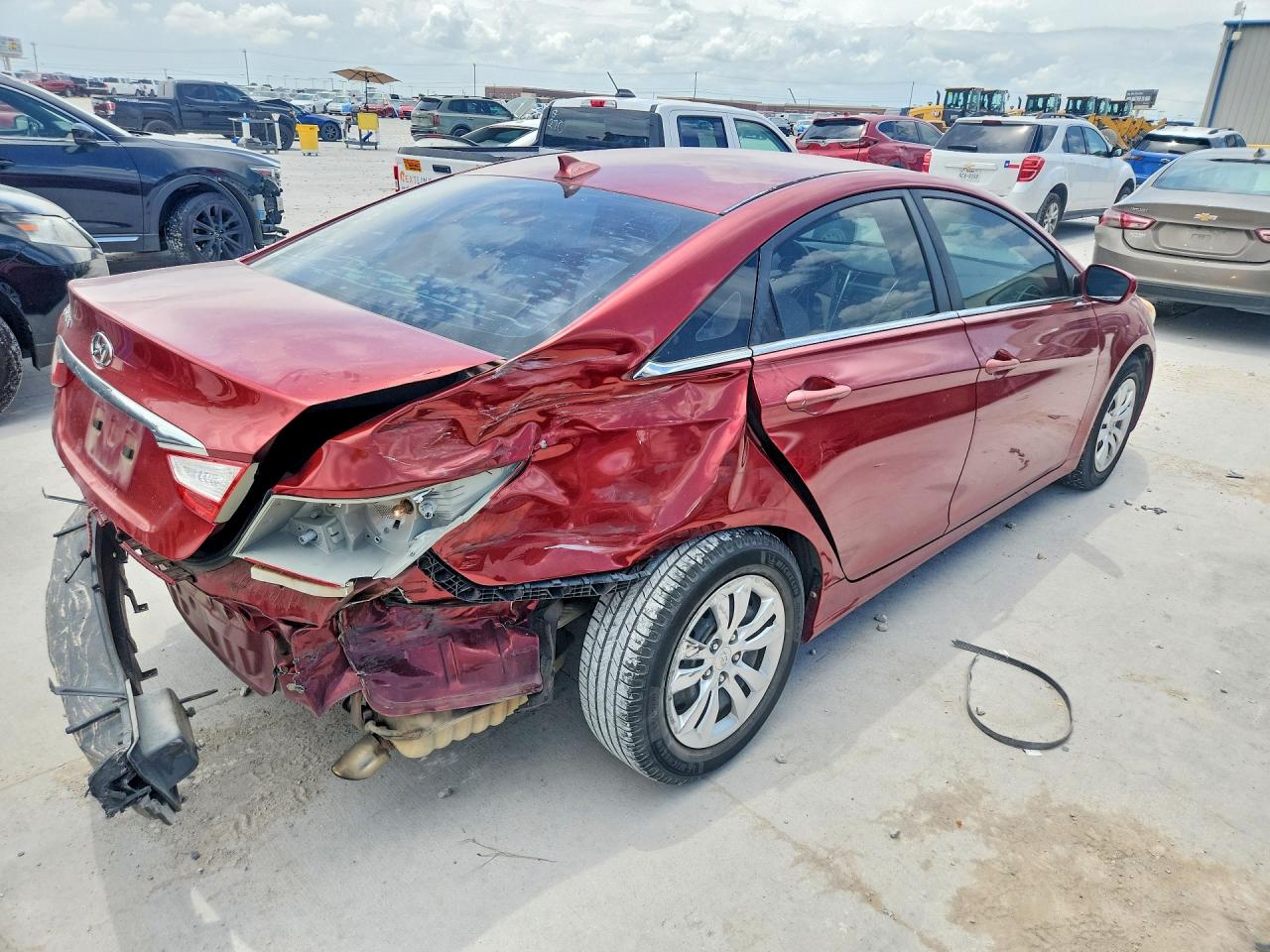 2013 Hyundai Sonata Gls Red vin: 5NPEB4AC0DH608352