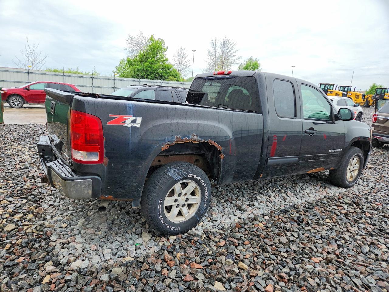 2007 Gmc New Sierra K1500 Black vin: 1GTEK19J07Z628521