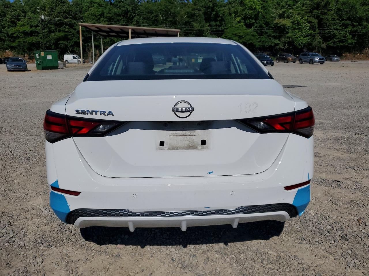 2024 Nissan Sentra S White vin: 3N1AB8BV7RY257362
