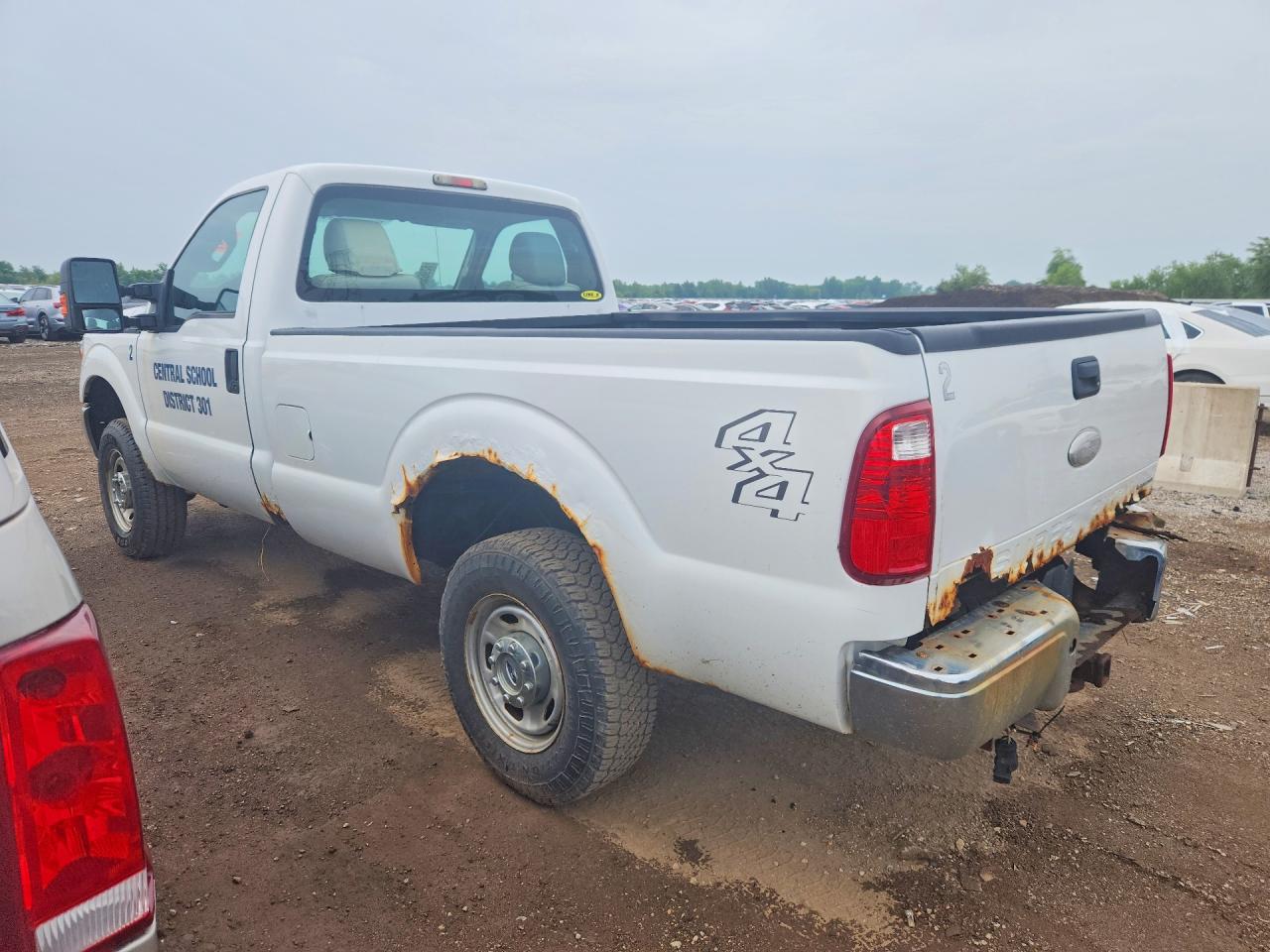 2012 Ford F250 Super Duty Белый vin: 1FTBF2B62CEB22922