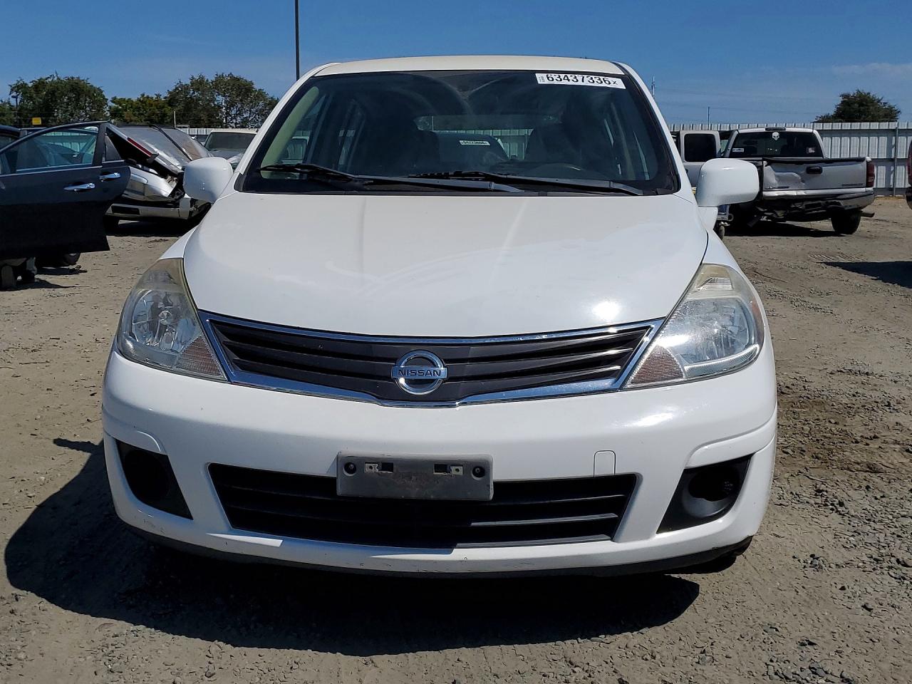 2012 Nissan Versa 1.8 S White vin: 3N1BC1CP2CK239449