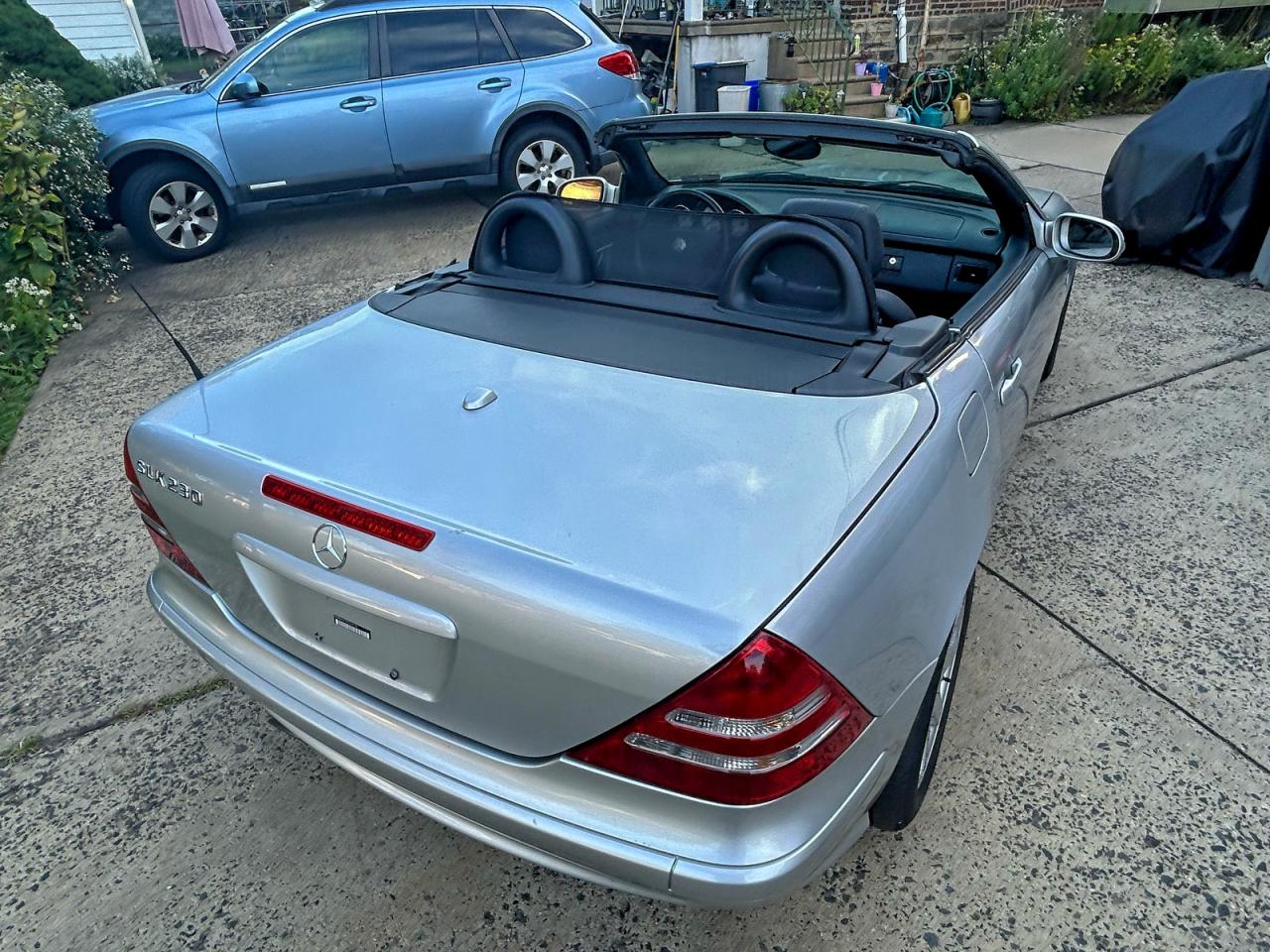 2001 Mercedes-benz Slk 230 Kompressor Gray vin: WDBKK49F31F234132