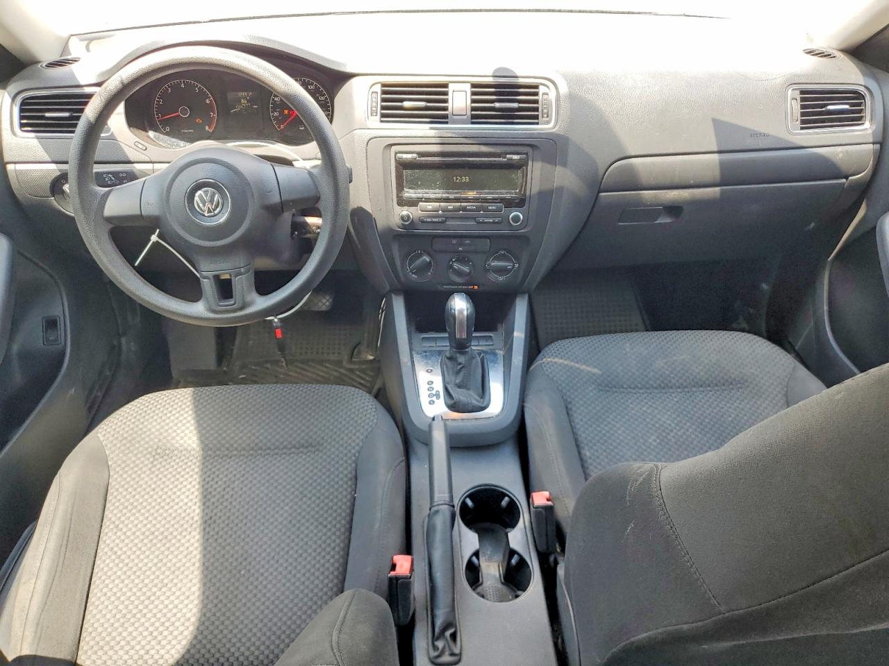 2012 Volkswagen Jetta Base Gray vin: 3VW2K7AJXCM310559