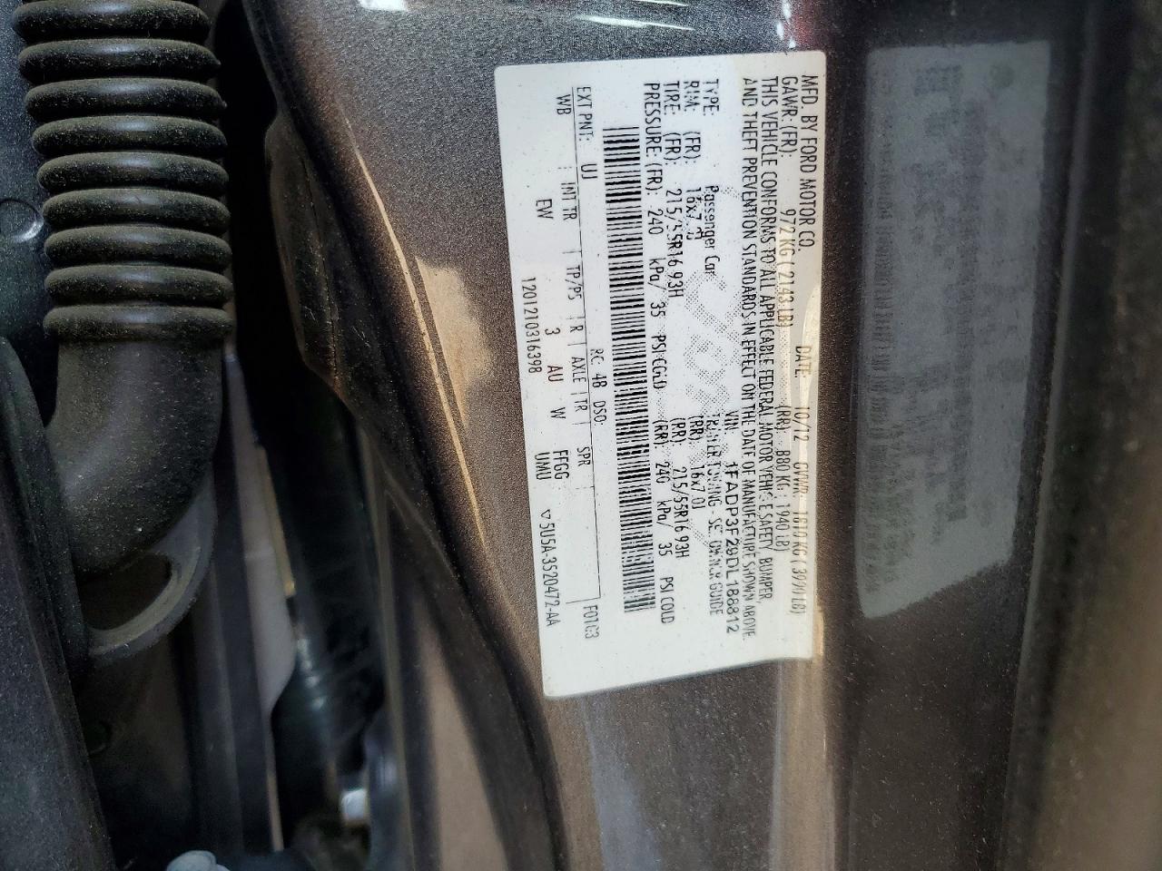 2013 Ford Focus Se Gray vin: 1FADP3F29DL188812