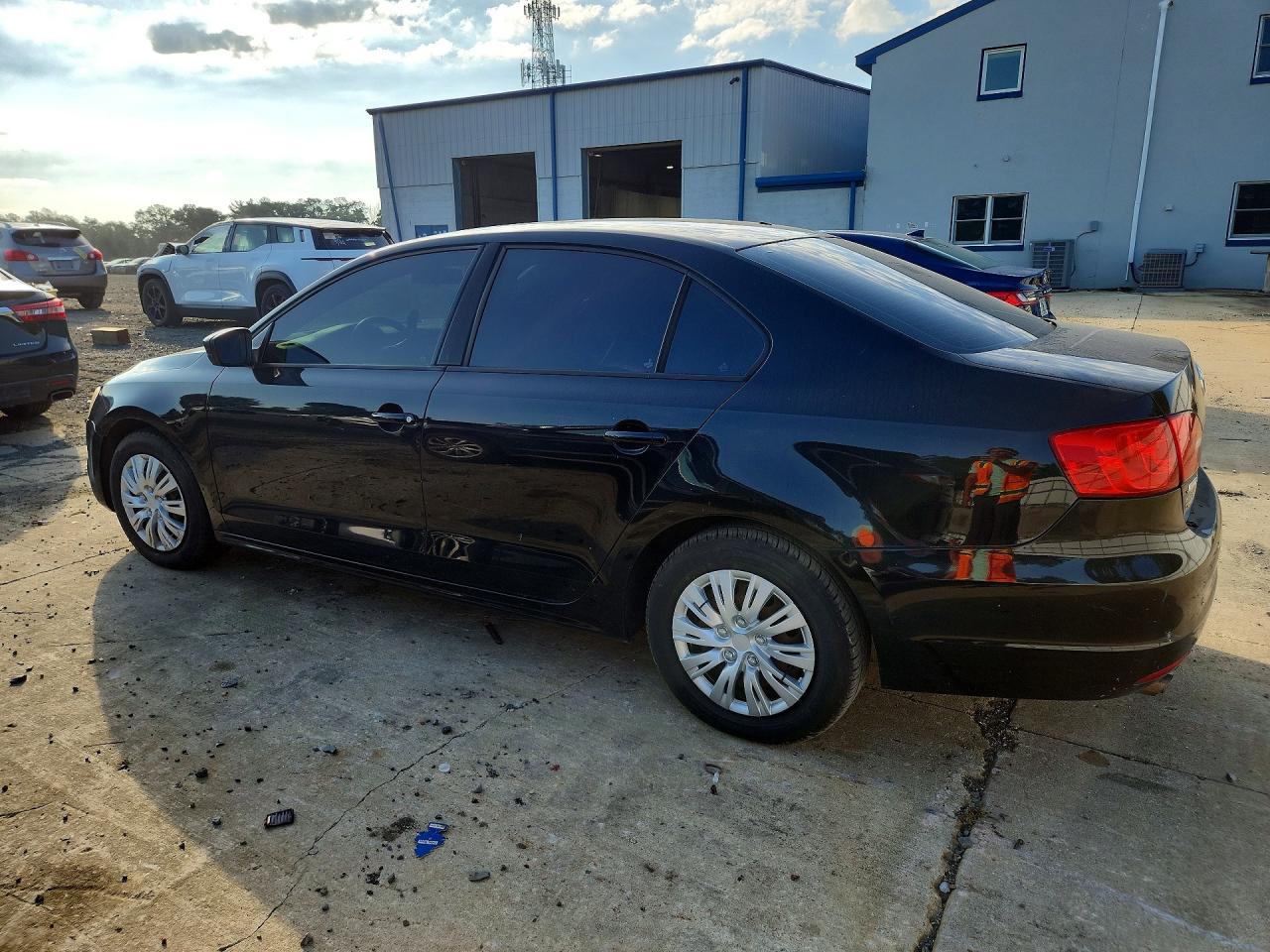 2011 Volkswagen Jetta Base Black vin: 3VW2K7AJ9BM058415