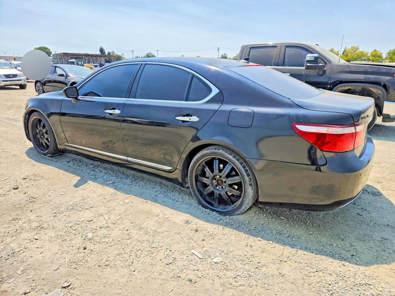 2008 Lexus Ls 460 Black vin: JTHBL46F285074309