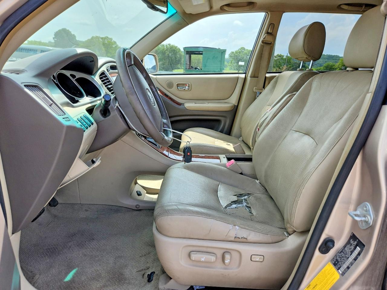 2007 Toyota Highlander Hybrid Gold vin: JTEDW21A170022677