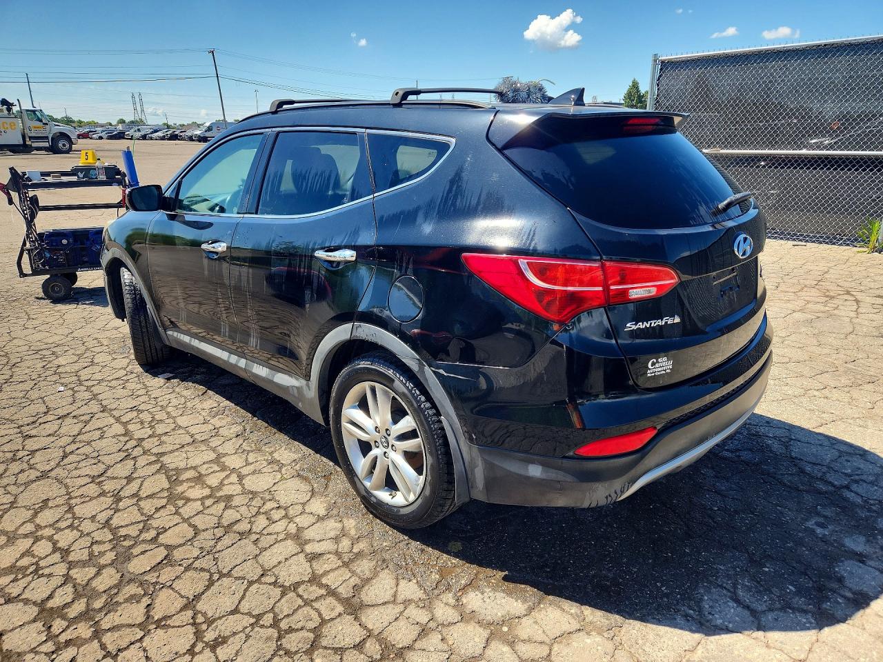 2013 Hyundai Santa Fe Sport 2.0t Black vin: 5XYZUDLA8DG074015