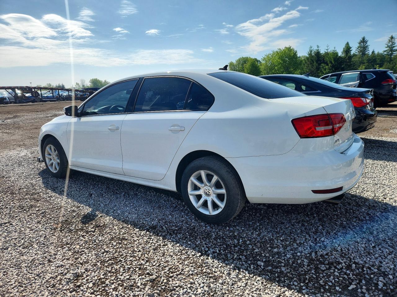 2015 Volkswagen Jetta Base White vin: 3VW2K7AJ3FM214972