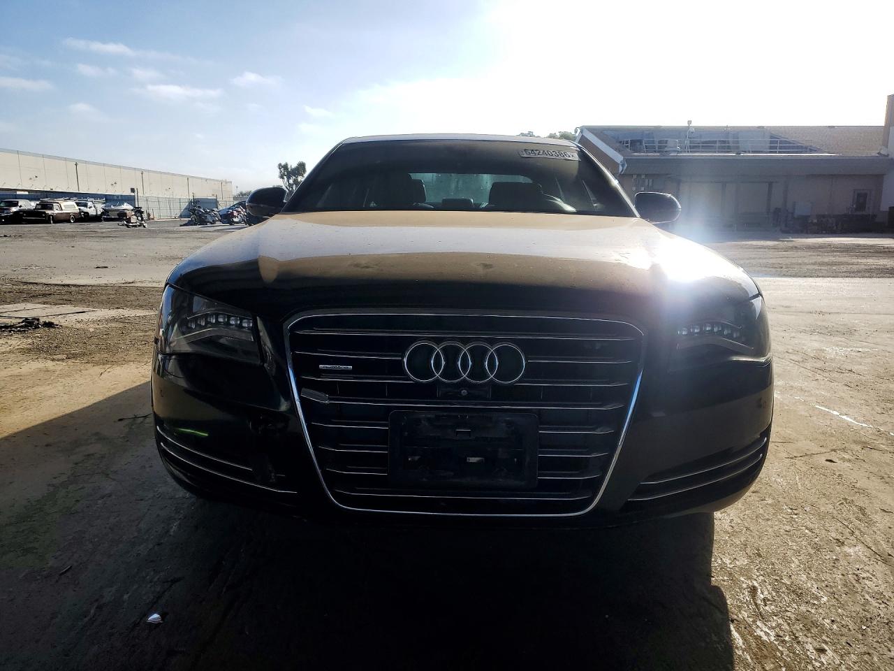 2013 Audi A8 Quattro Black vin: WAUAGAFD7DN018727