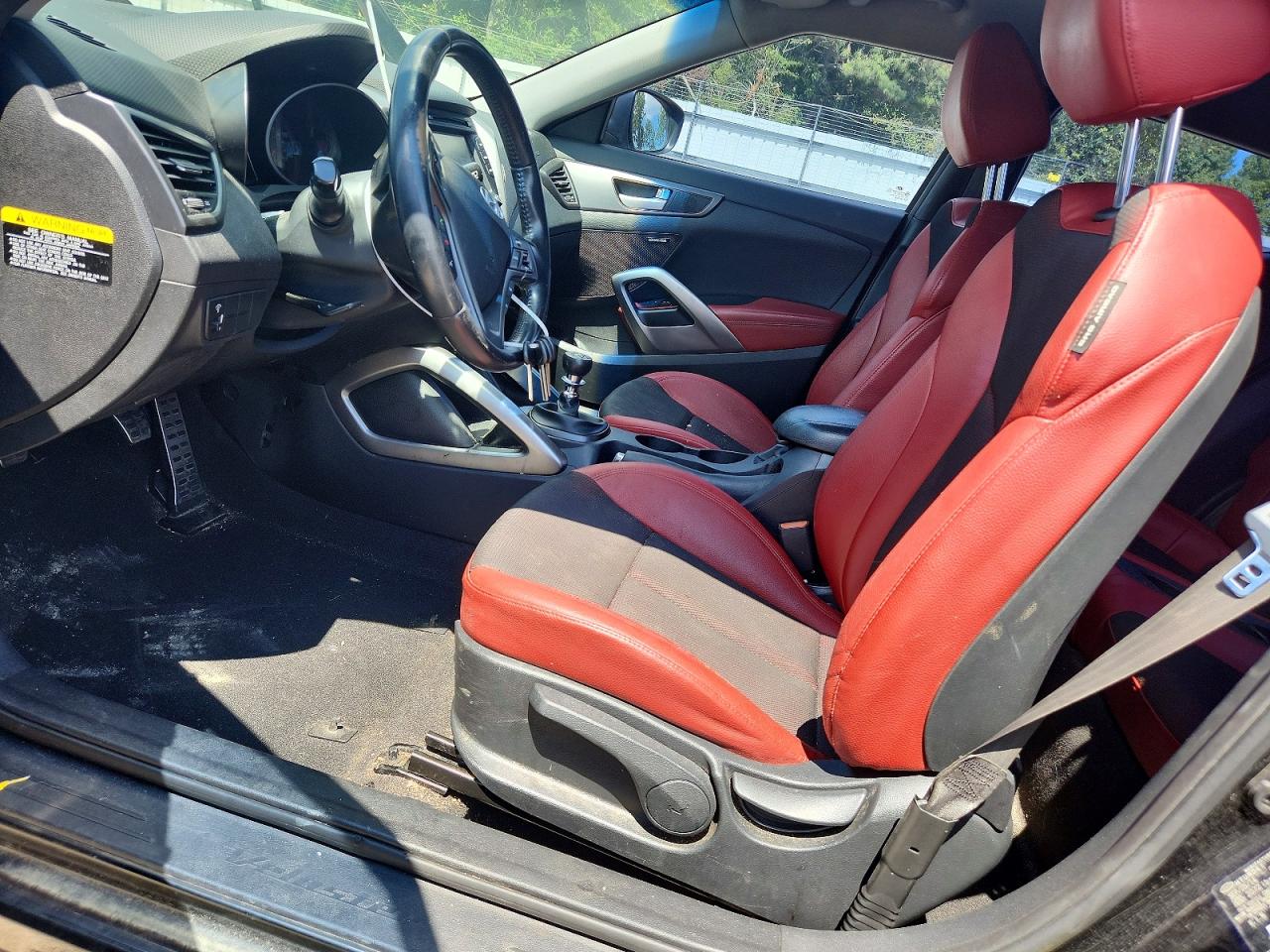 2015 Hyundai Veloster Turbo R-spec Черный vin: KMHTC6AE6FU232214