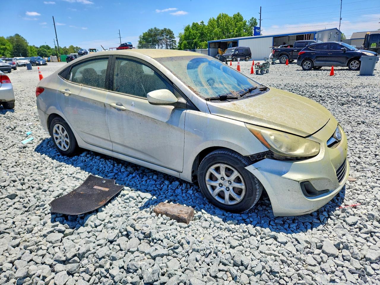 2012 Hyundai Accent Gls Silver vin: KMHCT4AEXCU200219