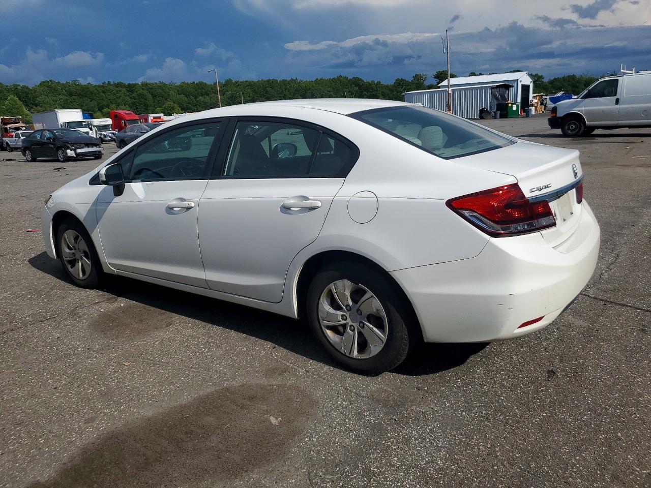 2014 Honda Civic Lx Белый vin: 19XFB2F50EE244880