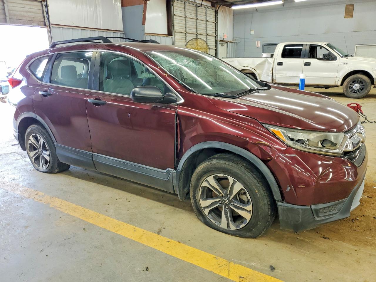 2017 Honda Cr-v Lx Burgundy vin: 2HKRW6H35HH224287