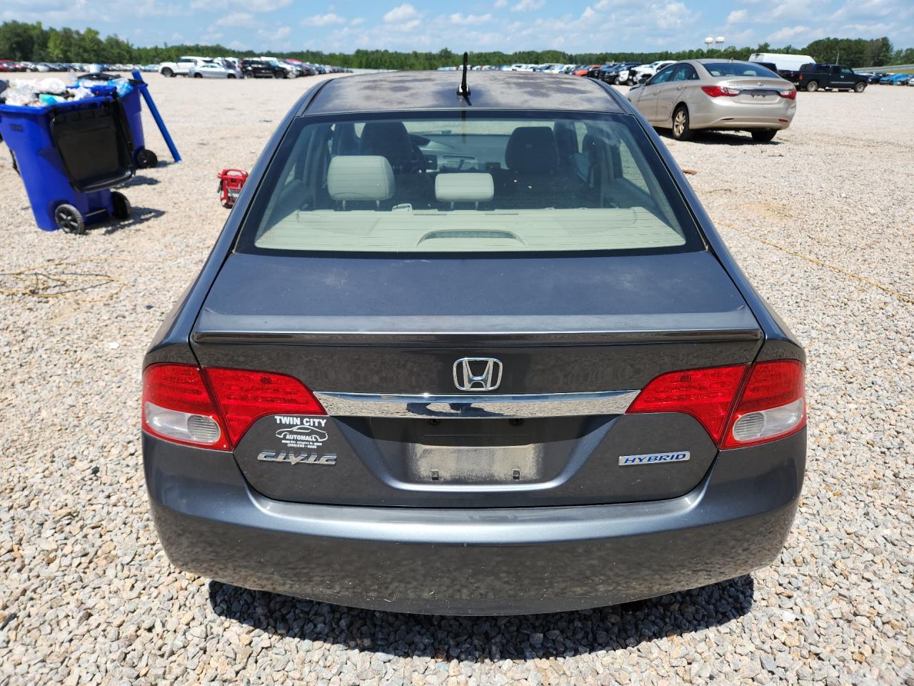 2010 Honda Civic Hybrid Gray vin: JHMFA3F25AS005510