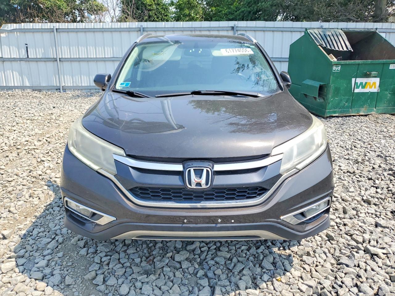 2015 Honda Cr-v Exl Charcoal vin: 5J6RM4H71FL095447