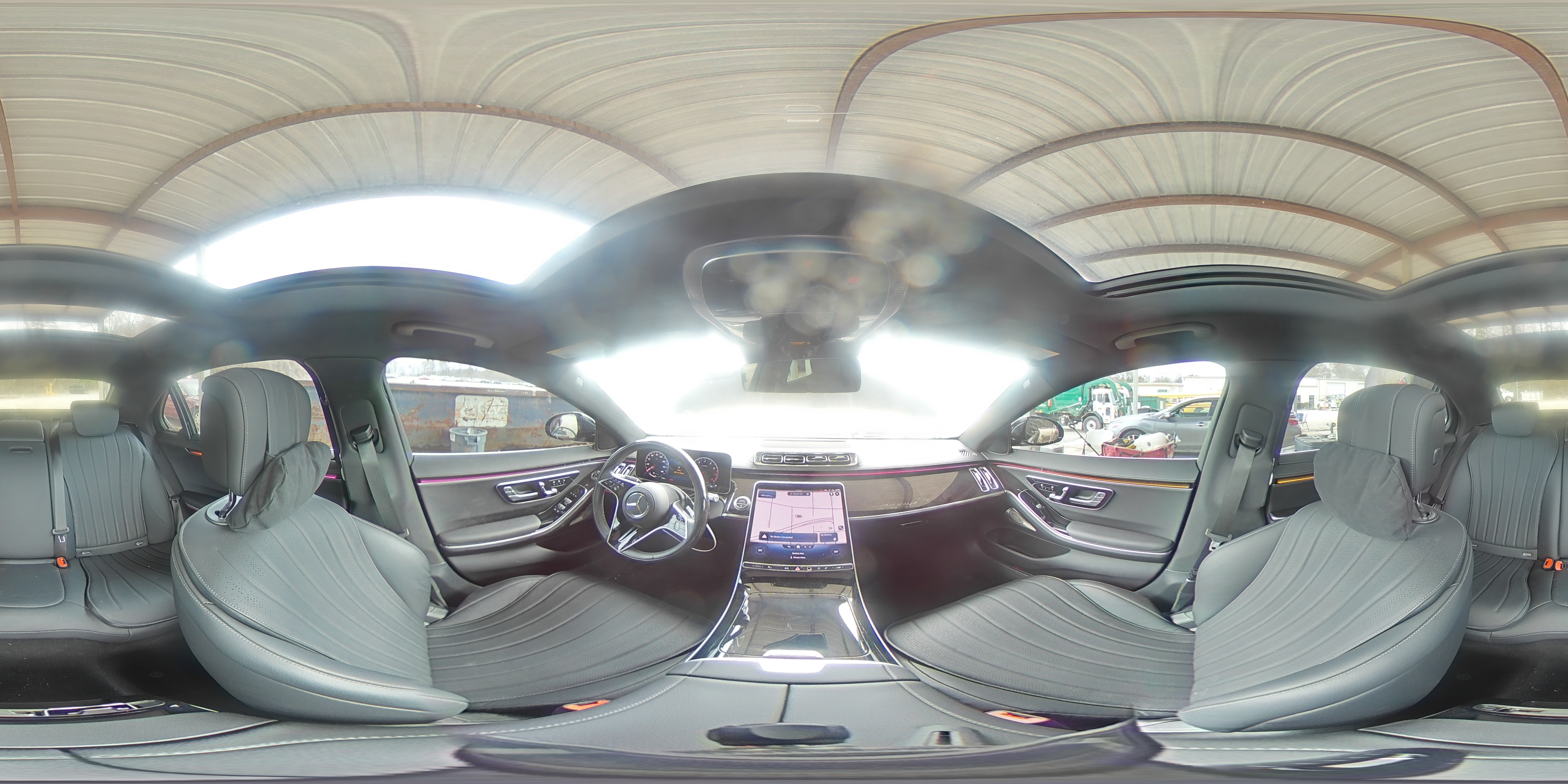 2022 Mercedes-benz S 500 4matic Черный vin: W1K6G6DB3NA157811