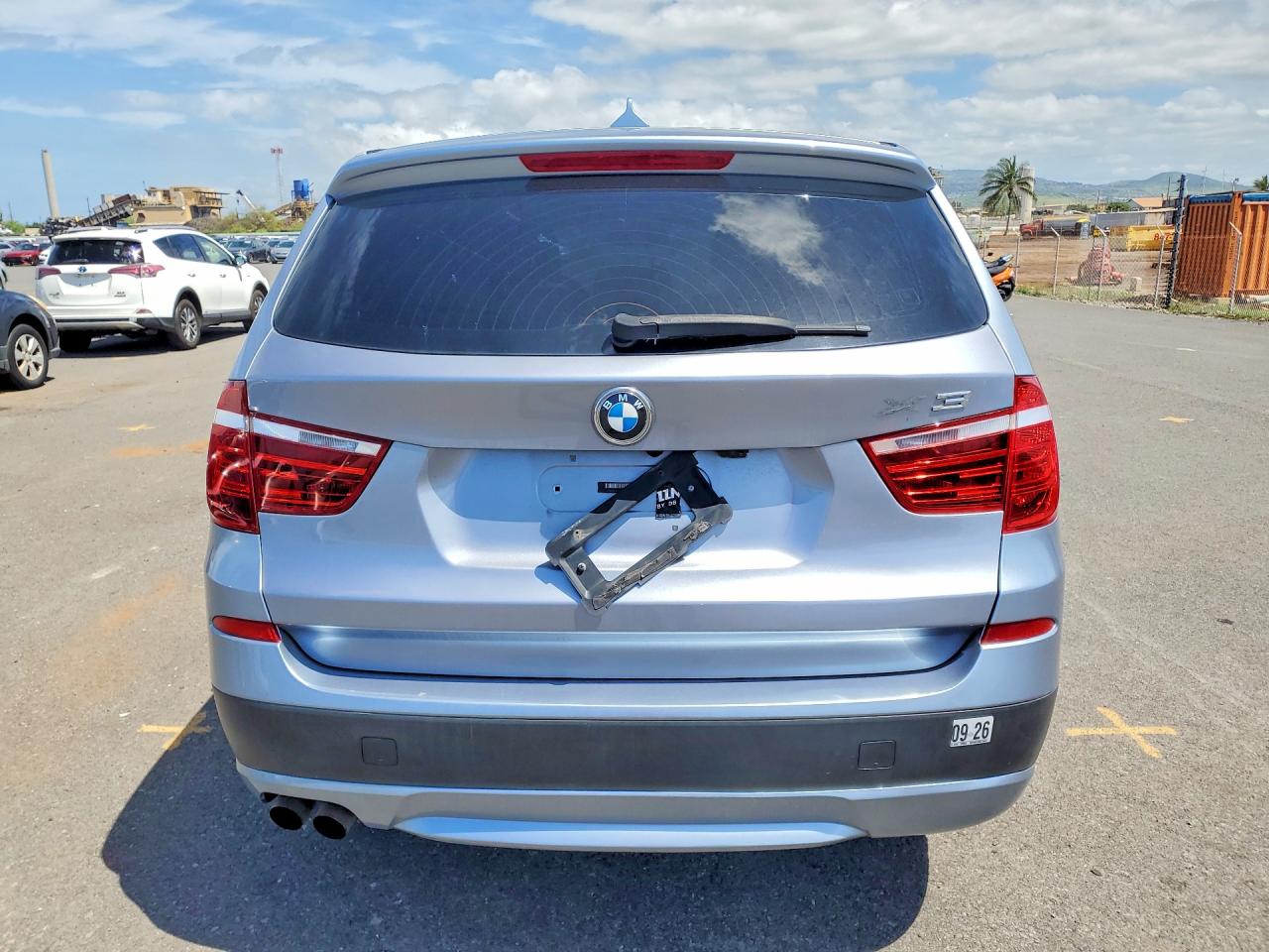 2012 Bmw X3 Xdrive28i Blue vin: 5UXWX5C59CL726421