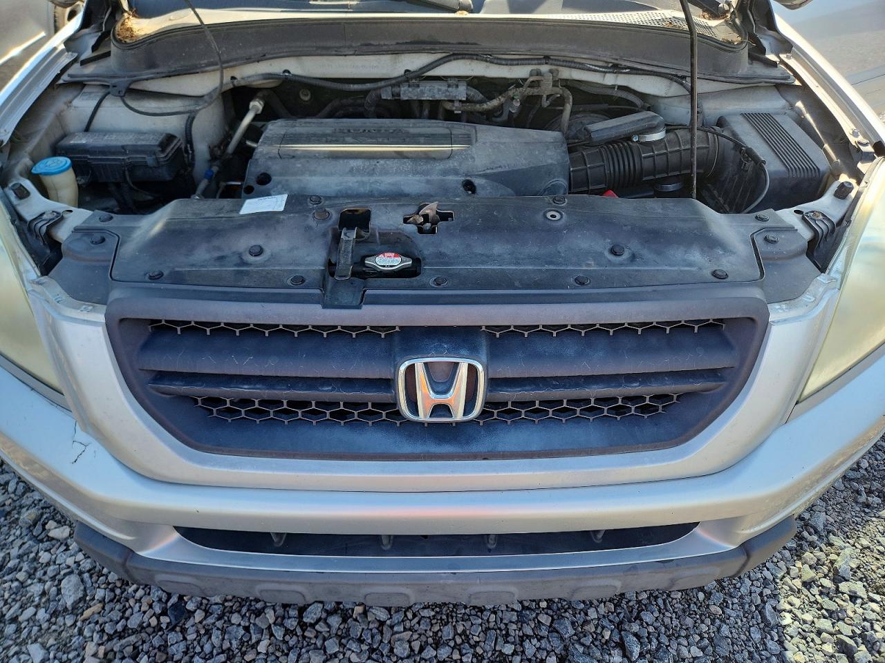 2003 Honda Pilot Exl Silver vin: 2HKYF18583H595100