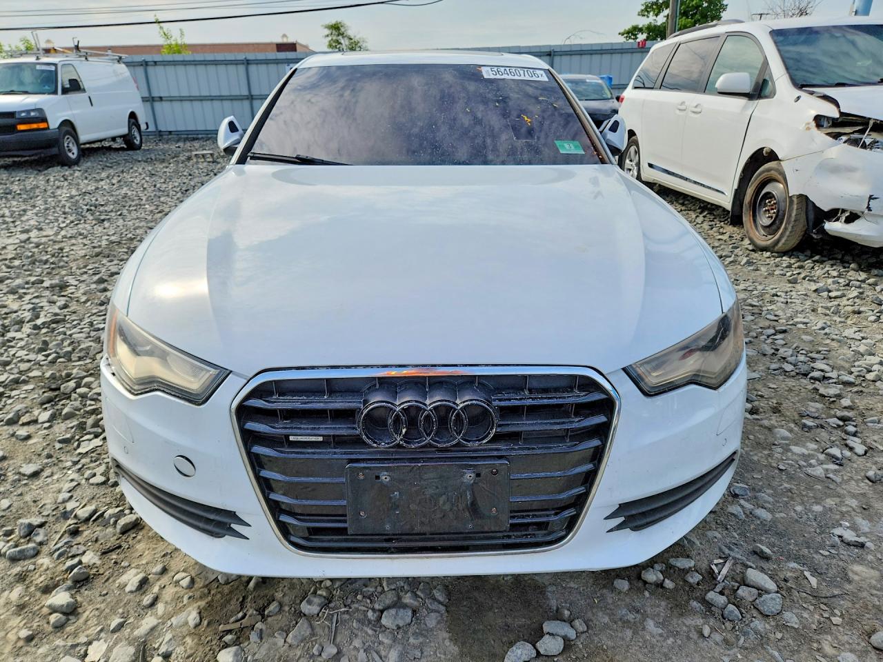 2013 Audi A6 Premium Plus Белый vin: WAUGFAFC7DN088703
