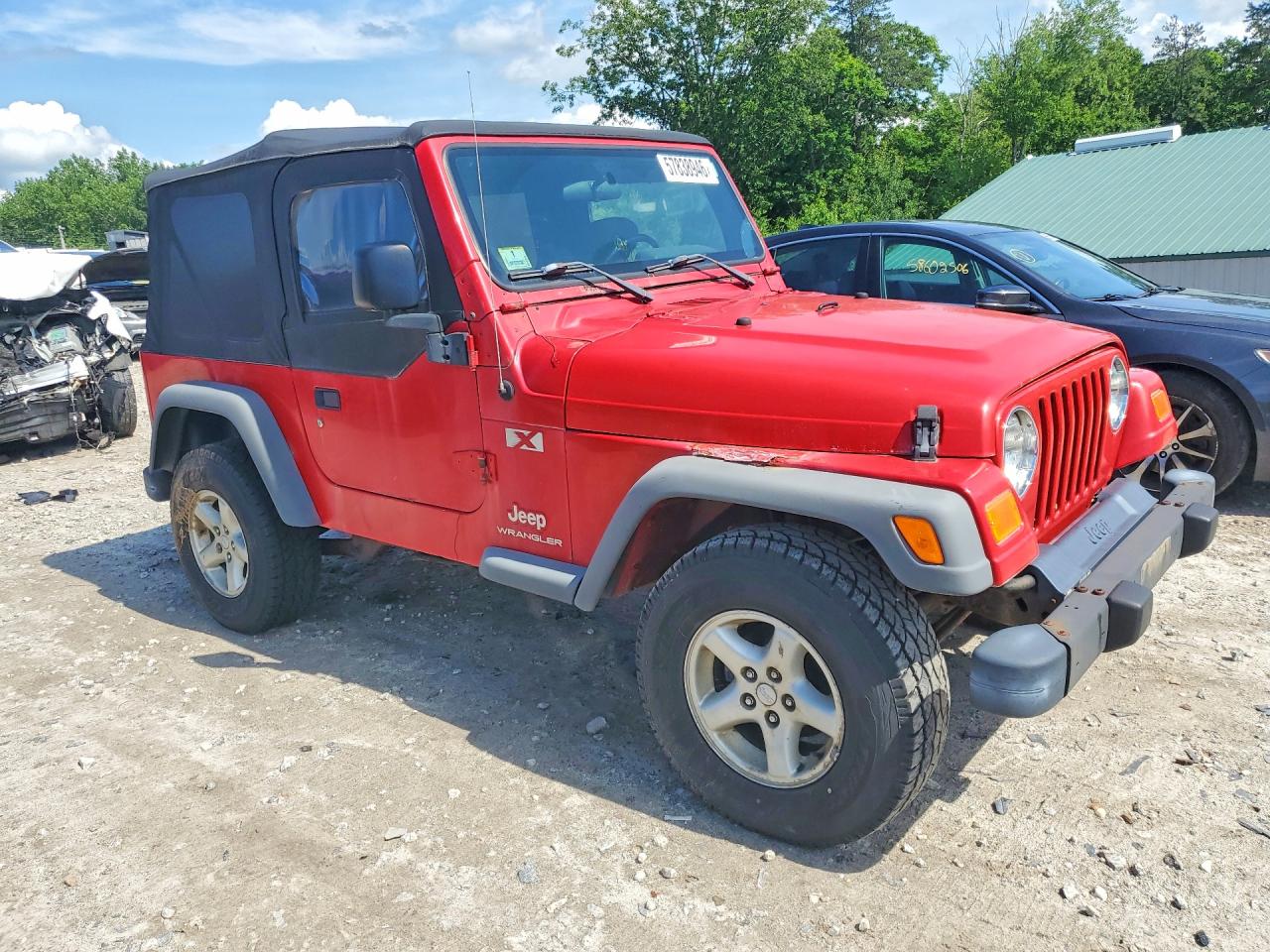2003 Jeep Wrangler Commando Red vin: 1J4FA39S43P374601