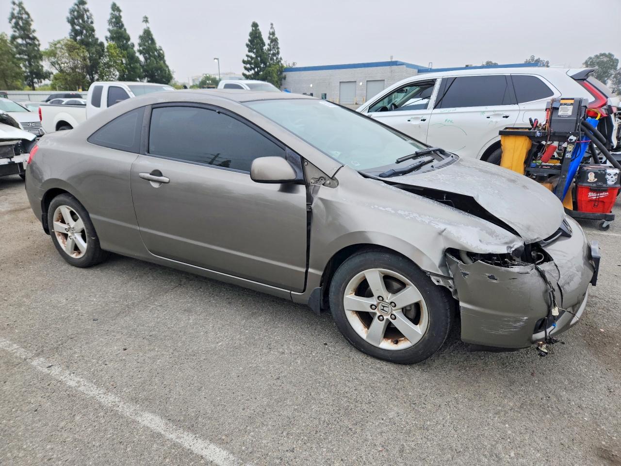 2008 Honda Civic Ex Gray vin: 2HGFG12828H572534