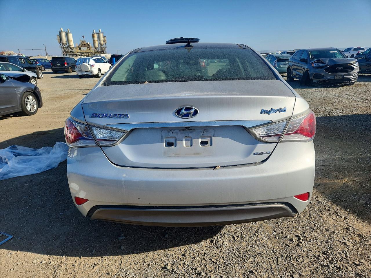 2014 Hyundai Sonata Hybrid Silver vin: KMHEC4A46EA111283