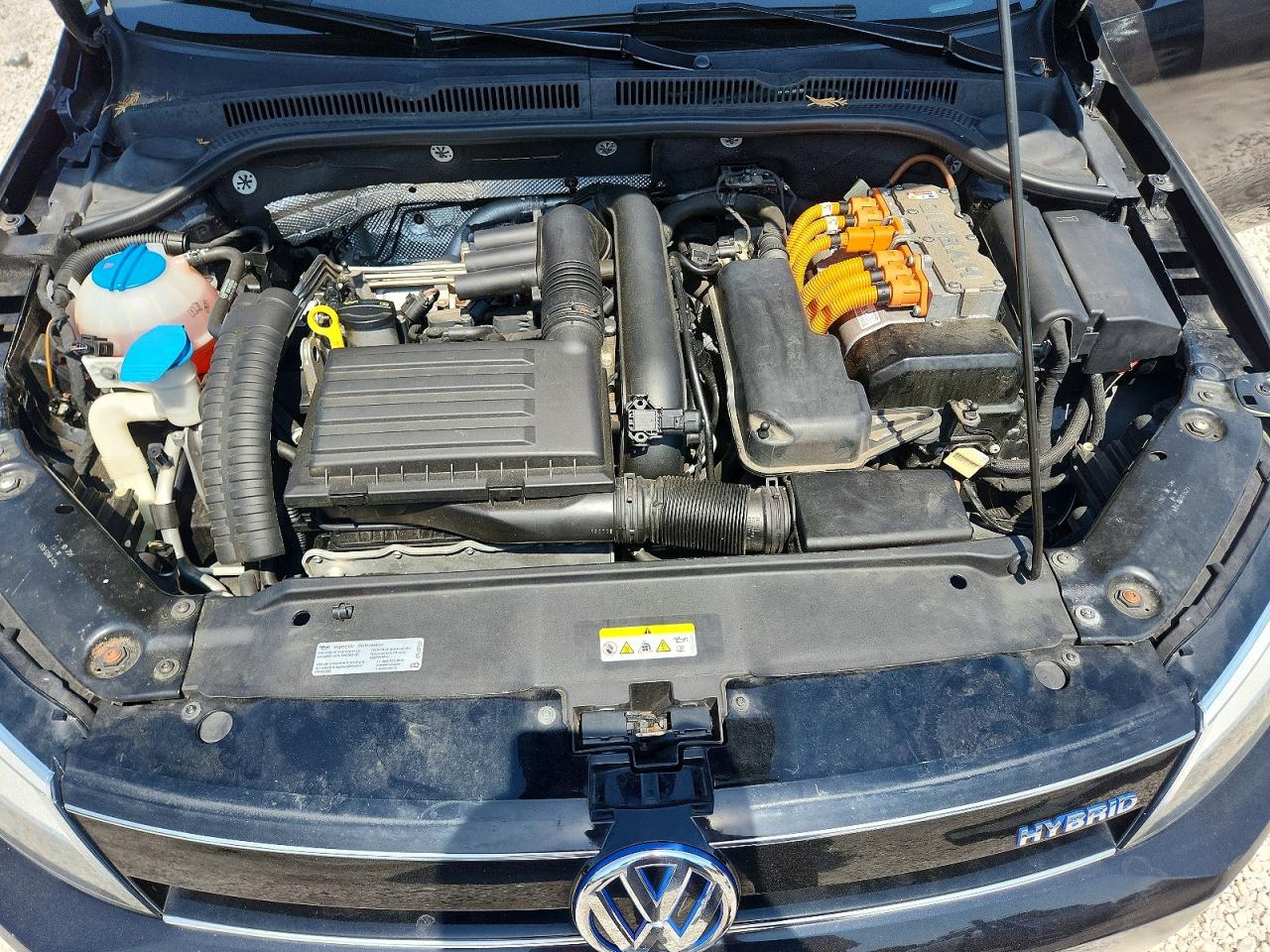 2013 Volkswagen Jetta Hybrid Black vin: 3VW637AJ5DM227685