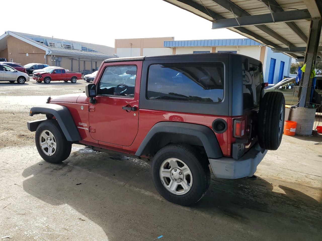2013 Jeep Wrangler Sport Бордовый vin: 1C4AJWAG3DL516518