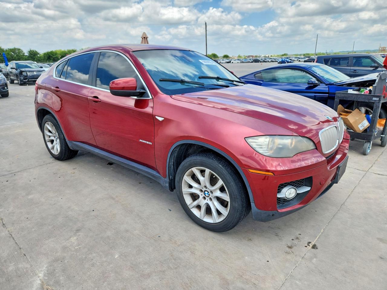 2010 Bmw X6 Xdrive50i Red vin: 5UXFG8C59ALZ94335