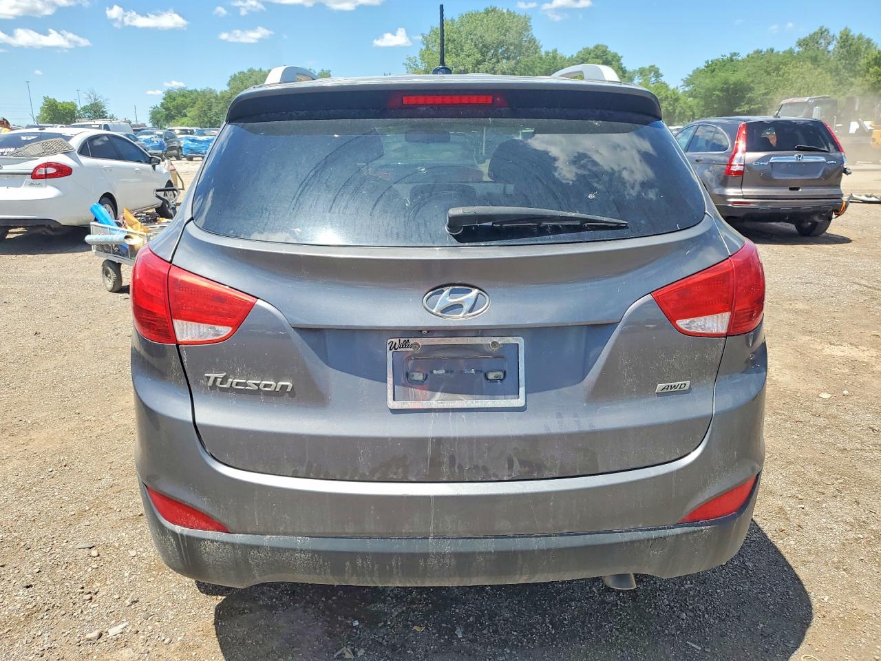 2014 Hyundai Tucson Se Gray vin: KM8JUCAG2EU826642