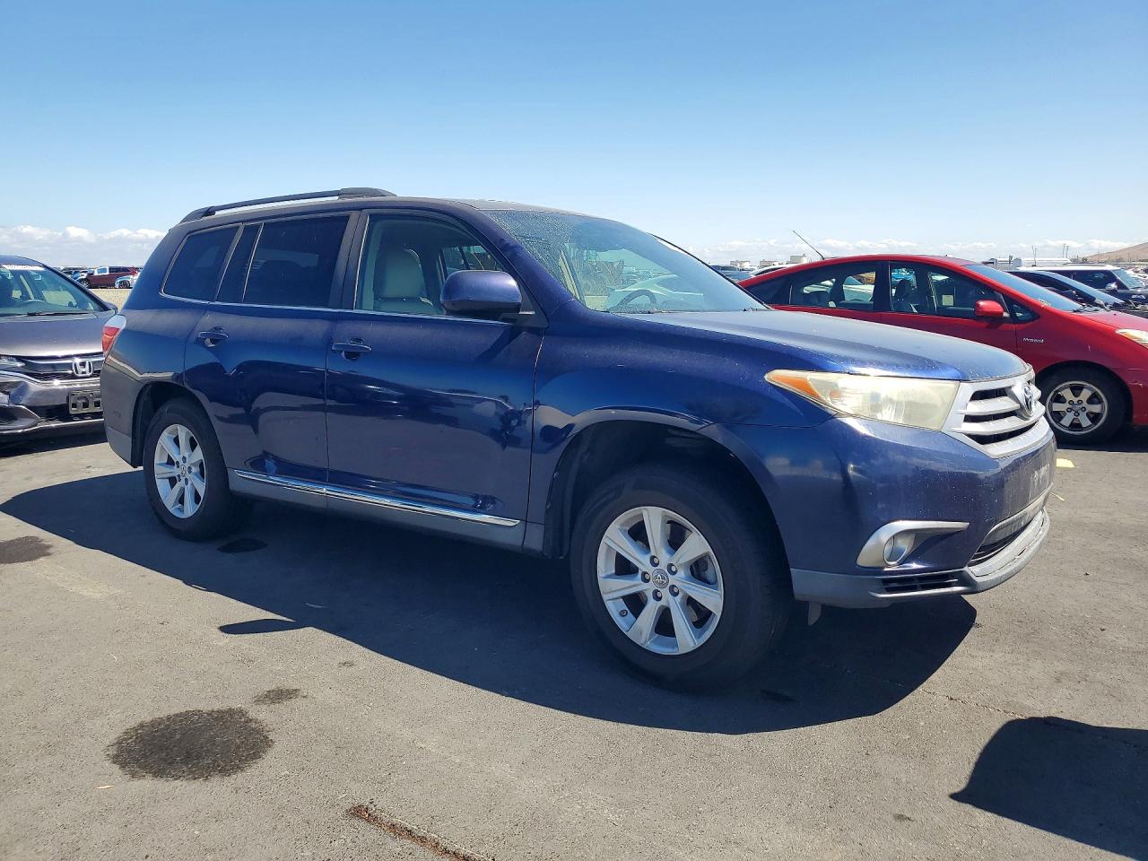 2013 Toyota Highlander Se Blue vin: 5TDZK3EH7DS100567