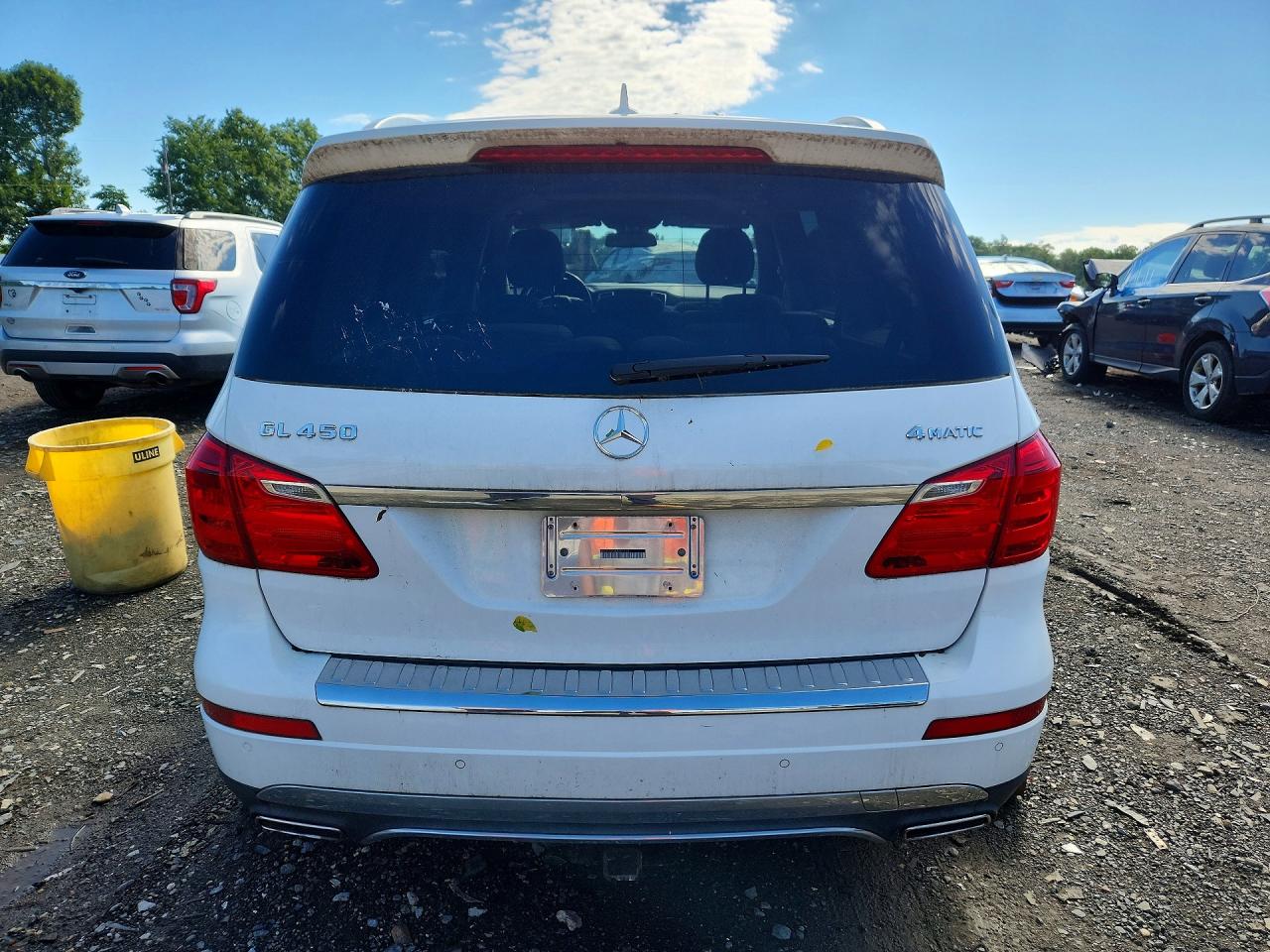 2014 Mercedes-benz Gl 450 4matic White vin: 4JGDF7CE8EA351719